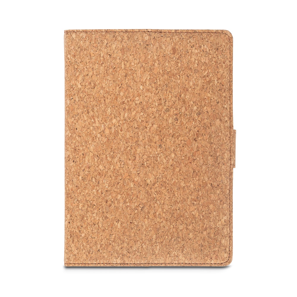 FIELDING. Teczka A5 z korka i poliestru pochodzącego z recyklingu (100% rPET) z wyjmowanym notatnikiem P145078S