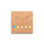 AINSLEY. Zestaw biurowy 2 w 1, wykonany w 100% z papieru pochodzącego z recyklingu, z 6 karteczkami samoprzylepnymi P145083S