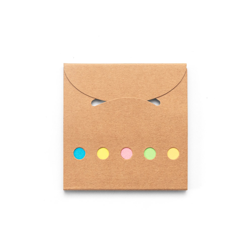 AINSLEY. Zestaw biurowy 2 w 1, wykonany w 100% z papieru pochodzącego z recyklingu, z 6 karteczkami samoprzylepnymi P145083S ST-93663-160