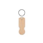 SHOPZ. Bambusowy brelok z końcówką w kształcie monety P145295S