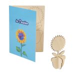 Niestandardowa pocztówka z puzzlami, kwiat P150156D