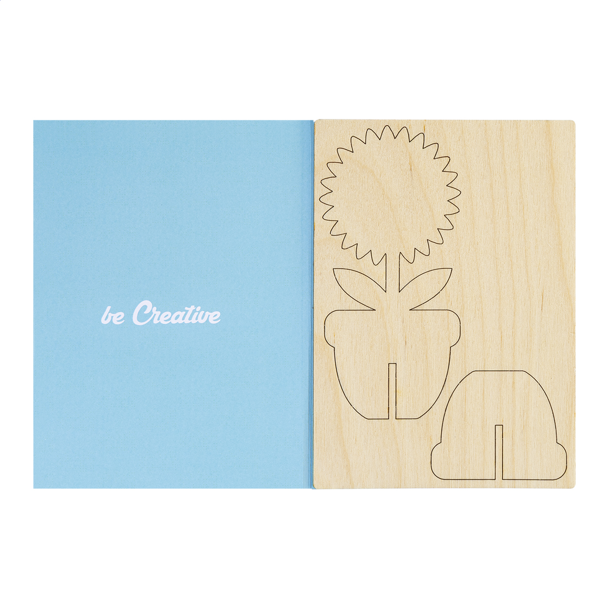 Niestandardowa pocztówka z puzzlami, kwiat P150156D