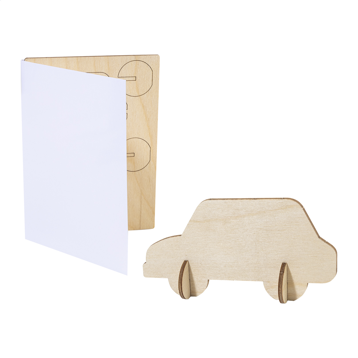 Niestandardowa pocztówka z puzzlami, samochód P150157D