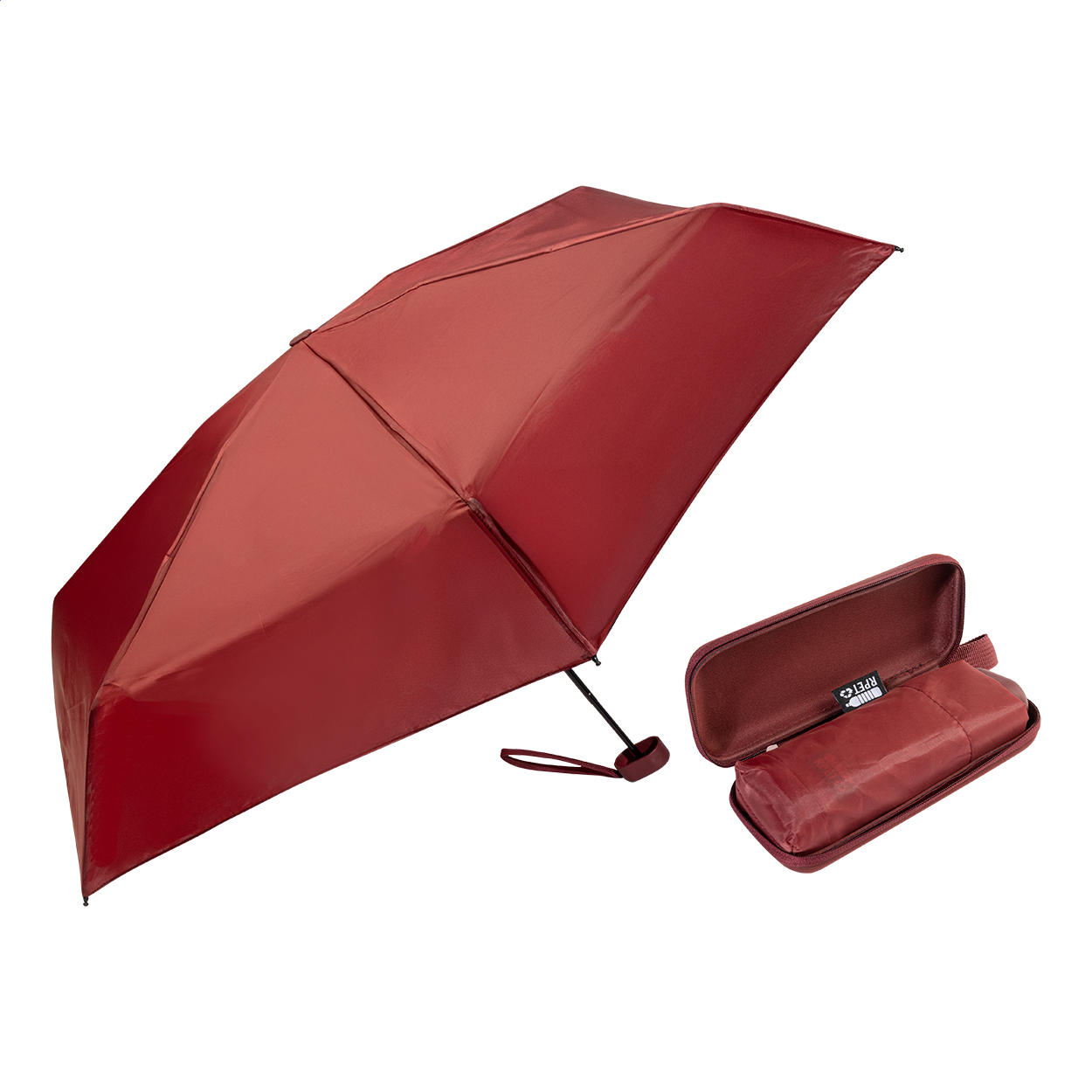 Mini parasol RPET P149906D bordo