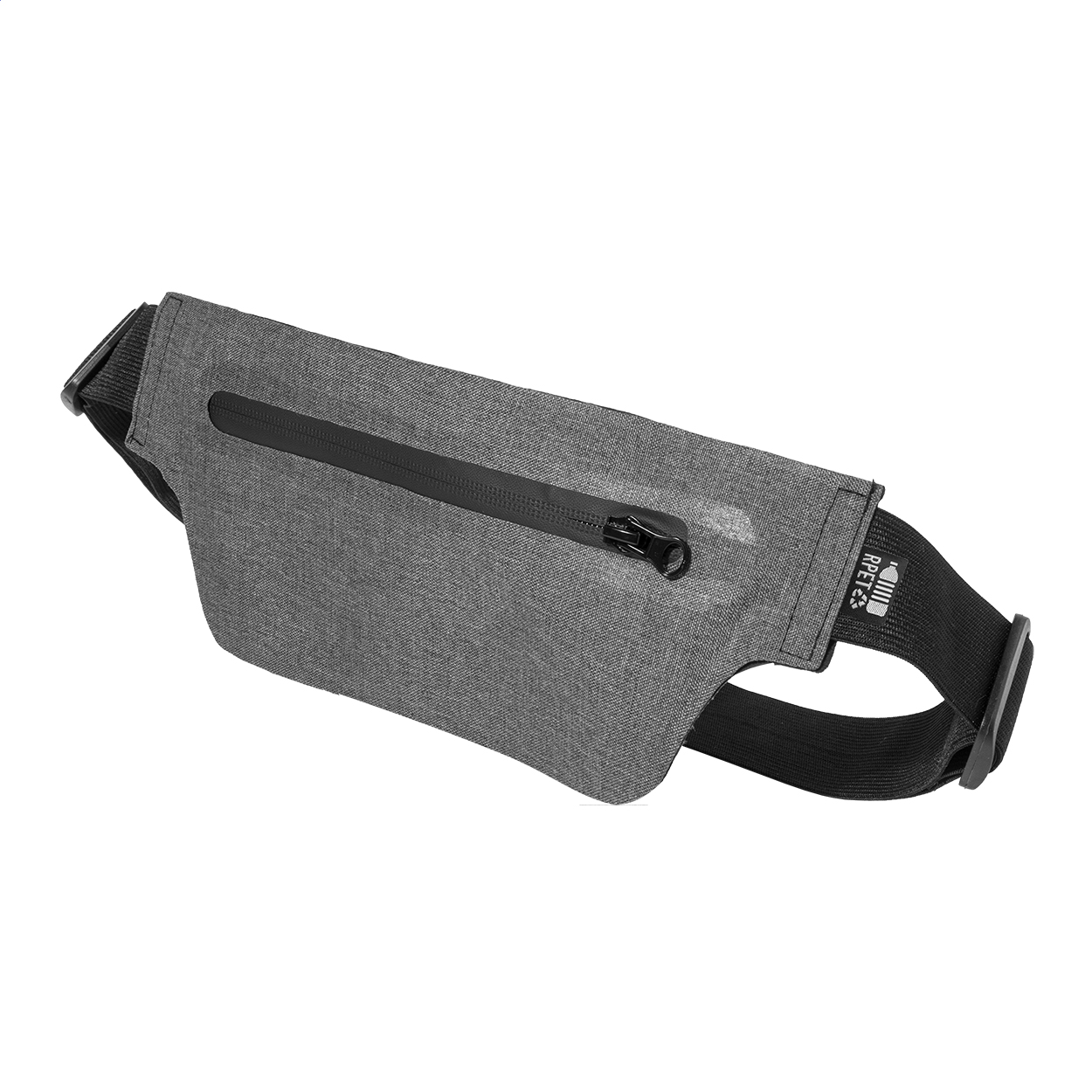 Torba biodrowa RPET / nerka P149909D popielaty
