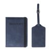 Zestaw podróżny (etui na paszport i zawieszeka na bagaż RPU) P149912D ciemnoniebieski