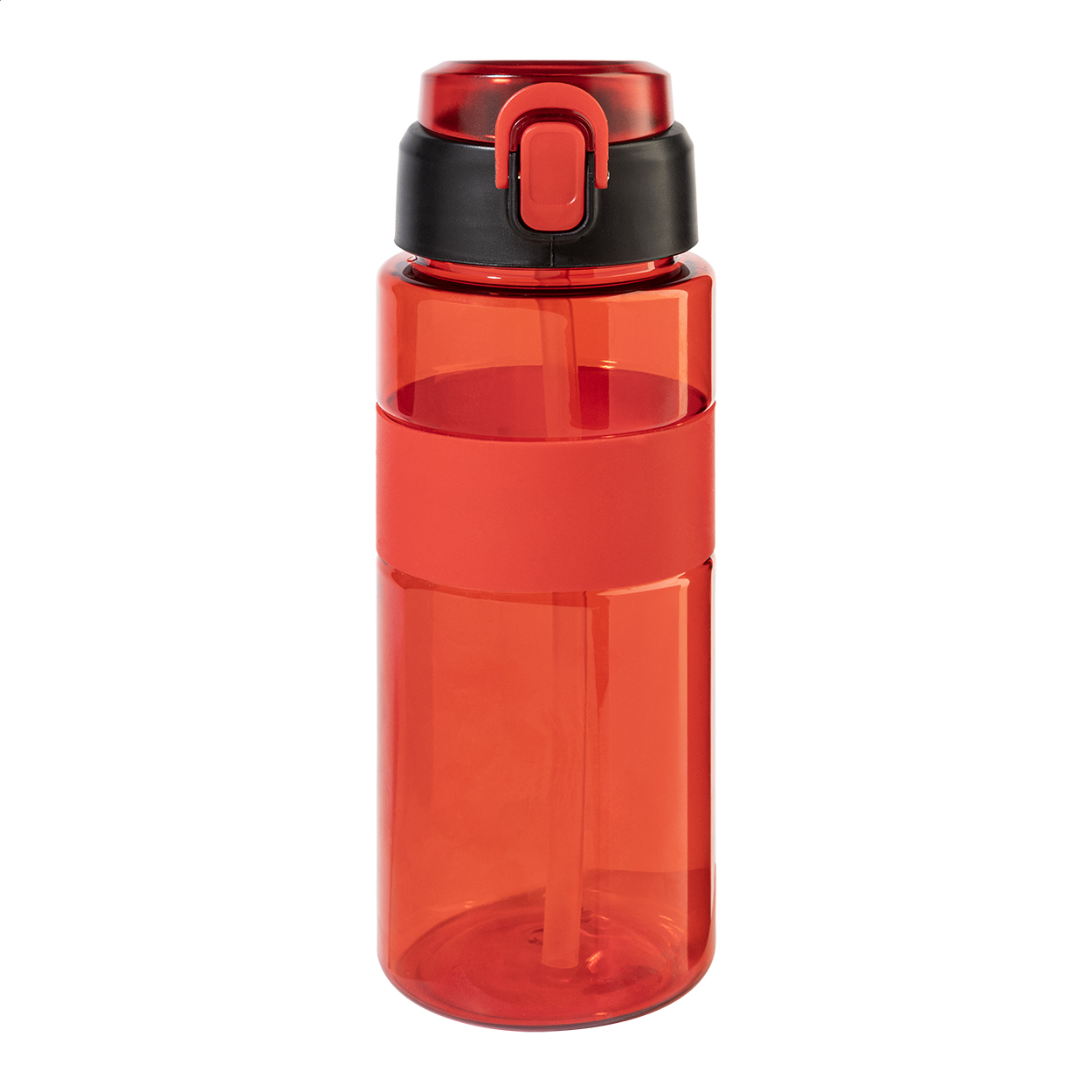 Butelka sportowa RPET P149574D czerwony