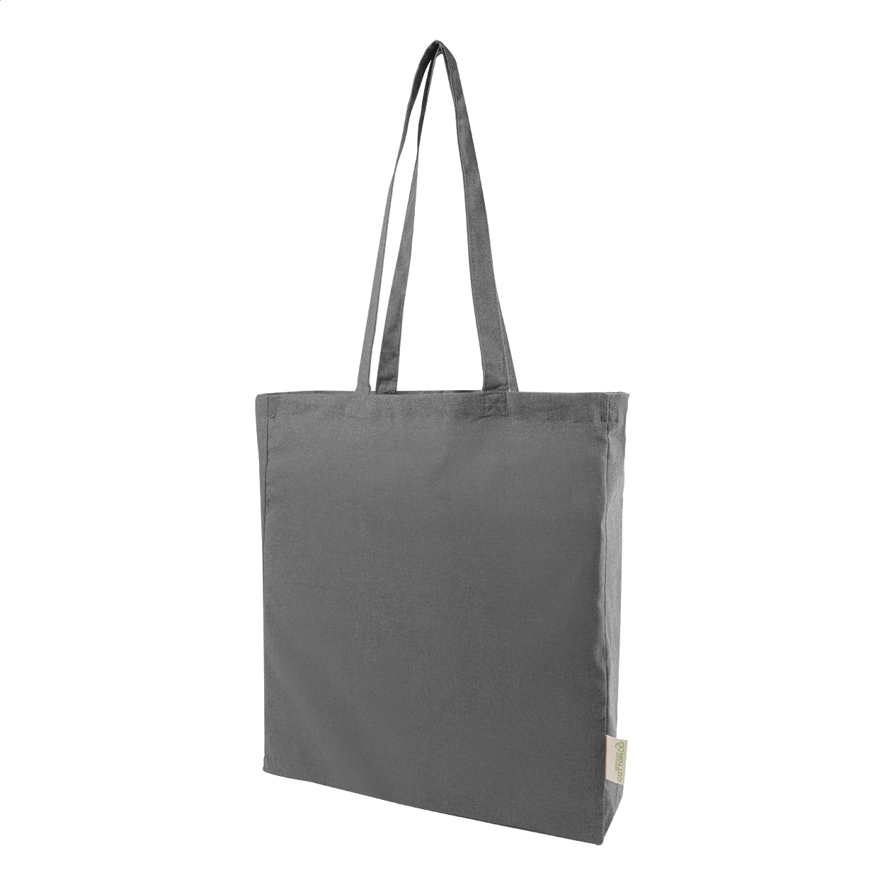 Torba na zakupy z recyklingowanej bawełny P149405D popielaty