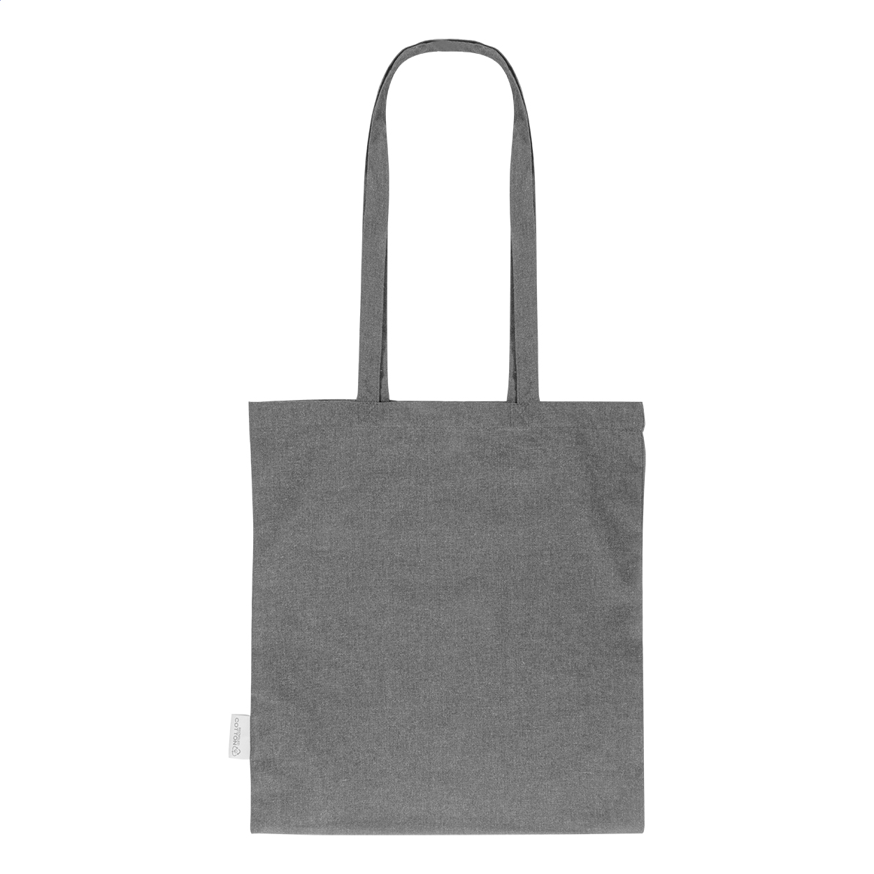 Torba na zakupy z recyklingowanej bawełny P149413D popielaty