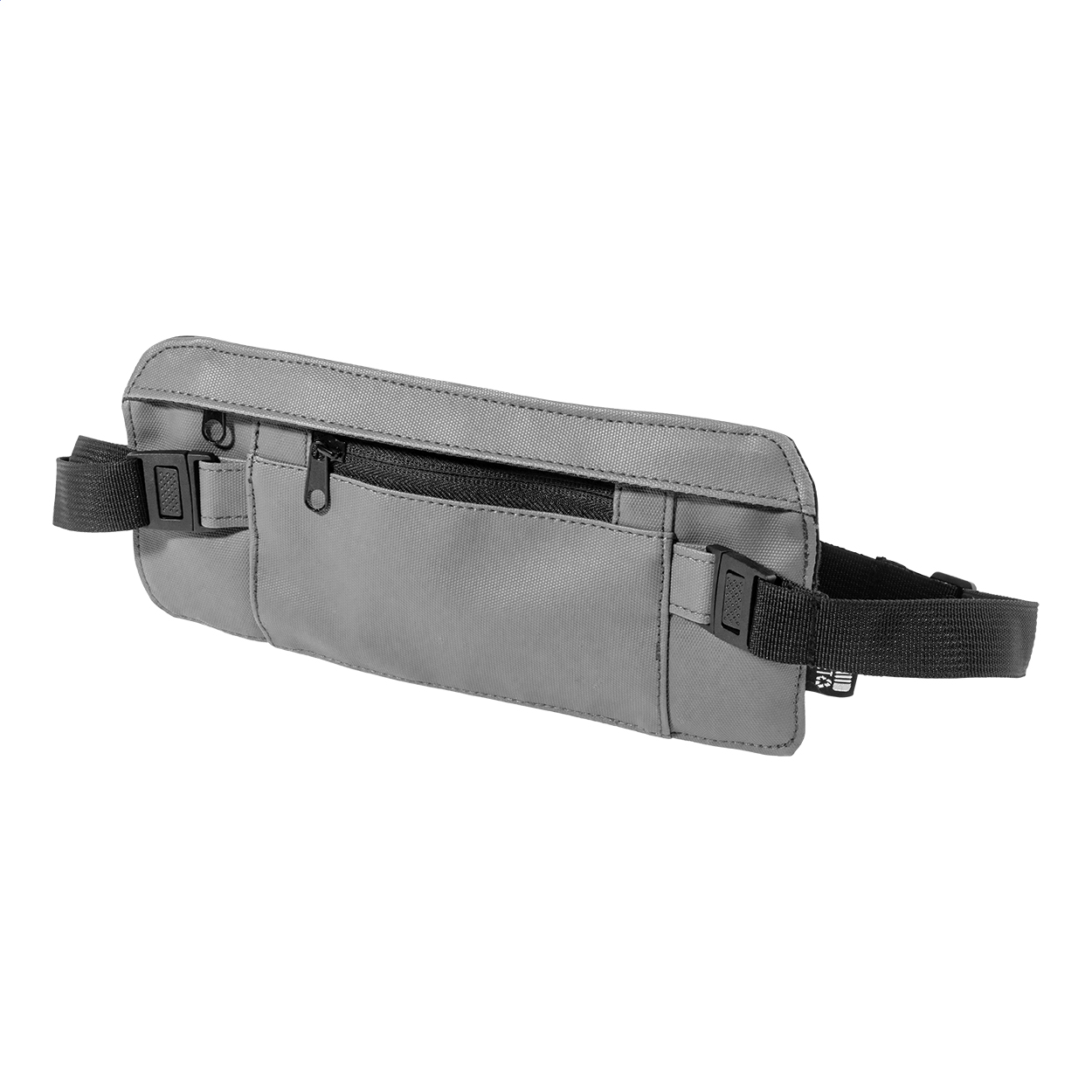 Torba biodrowa RPET / nerka P149528D popielaty