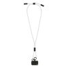 Smycz, uchwyt na telefon, kabel 60W RPET P149765D biały