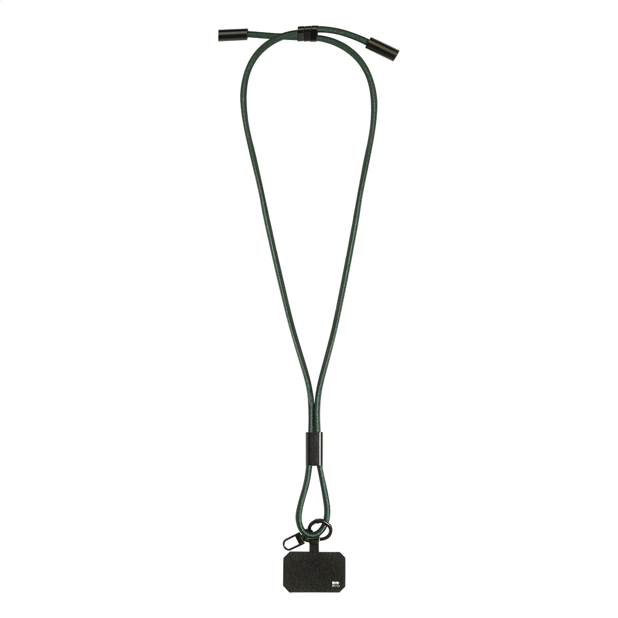 Smycz, uchwyt na telefon, kabel 60W RPET P149765D ciemnozielony