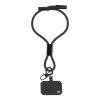 Smycz na nadgarstek, uchwyt na telefon, kabel 60W RPET P149769D czarny