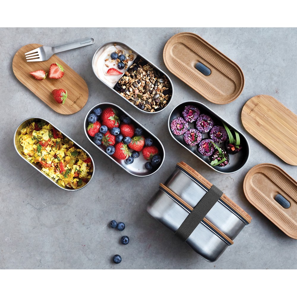 Lunchbox, pudełko śniadaniowe Black+Blum Double Bento P151219X