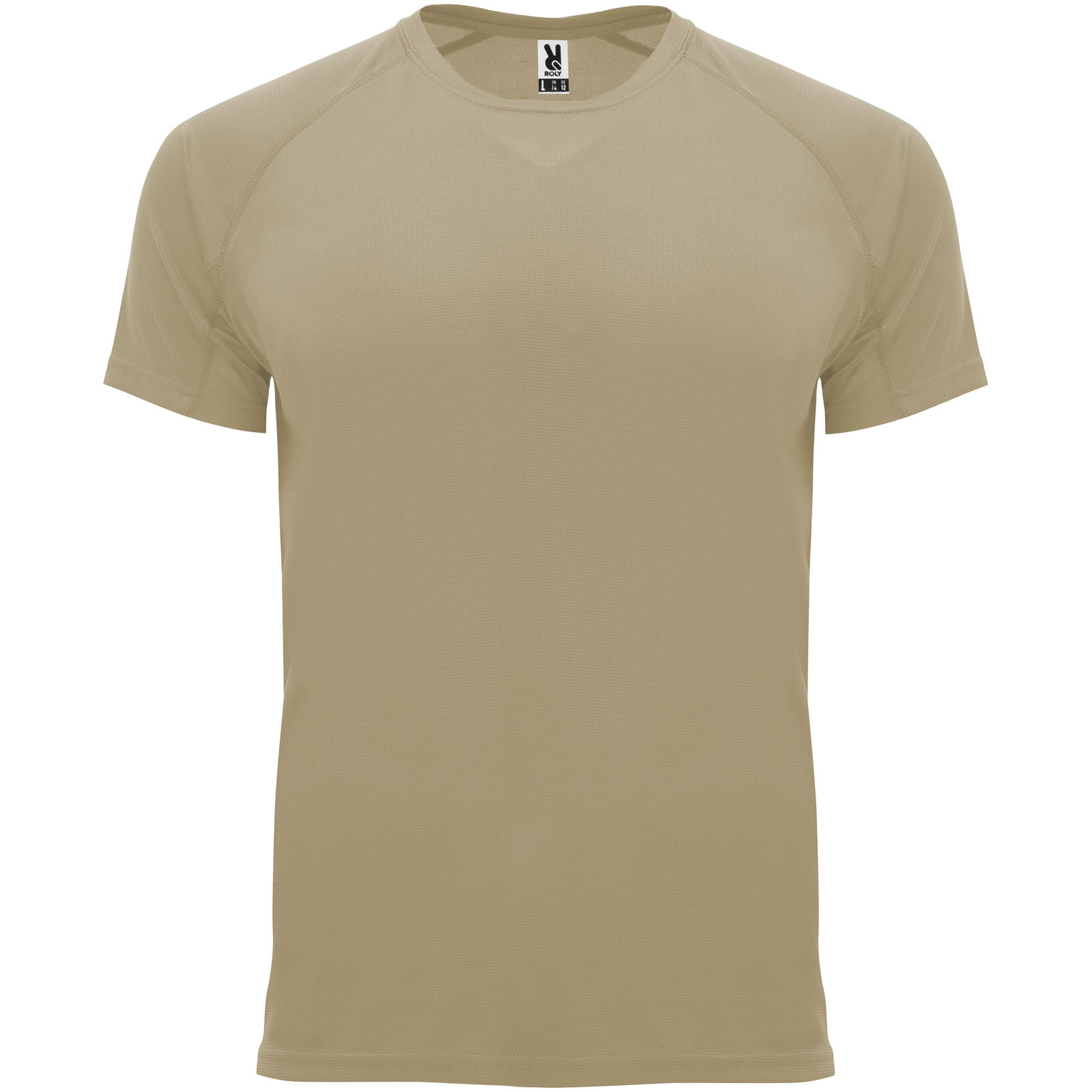 Bahrain sportowa koszulka męska z krótkim rękawem P077636C dark sand