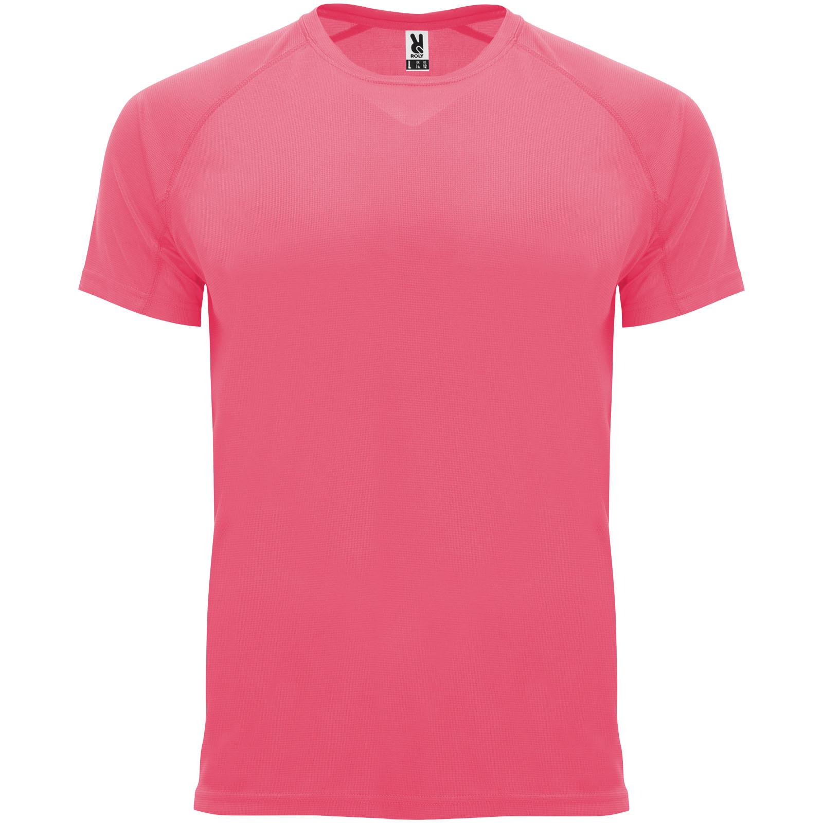 Bahrain sportowa koszulka męska z krótkim rękawem P077636C fluor lady pink