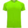 Bahrain sportowa koszulka męska z krótkim rękawem P077636C fluor green