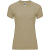 Bahrain sportowa koszulka damska z krótkim rękawem P077843C dark sand