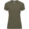 Bahrain sportowa koszulka damska z krótkim rękawem P077843C militar green
