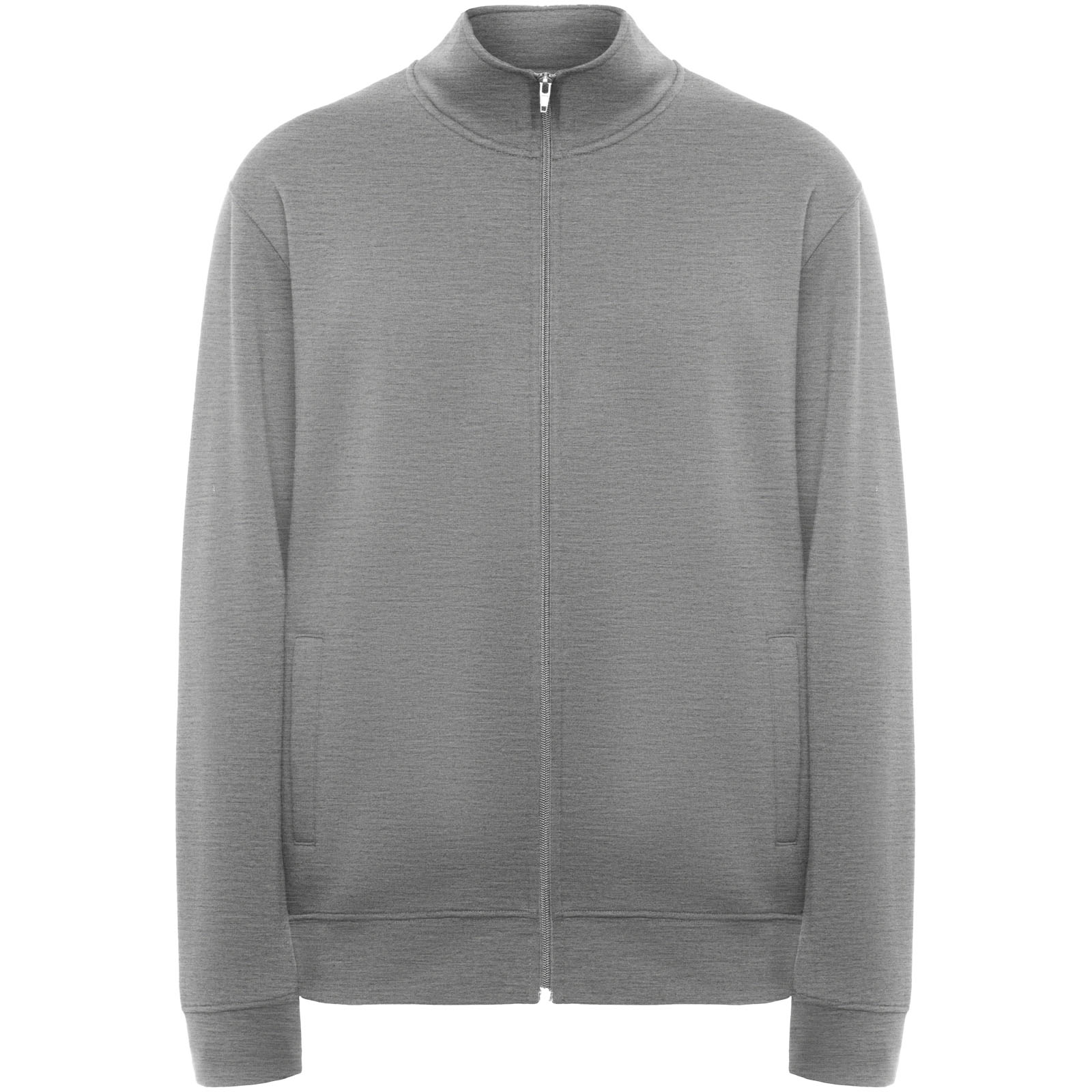 Ulan bluza unisex z zamkiem błyskawicznym na całej długości P081504C melanż szary