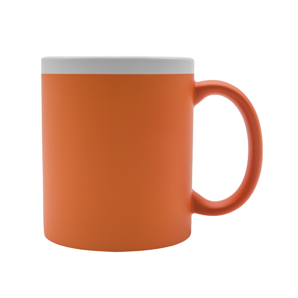 Kubek ceramiczny Velutti 350 ml P151412R pomarańczowy