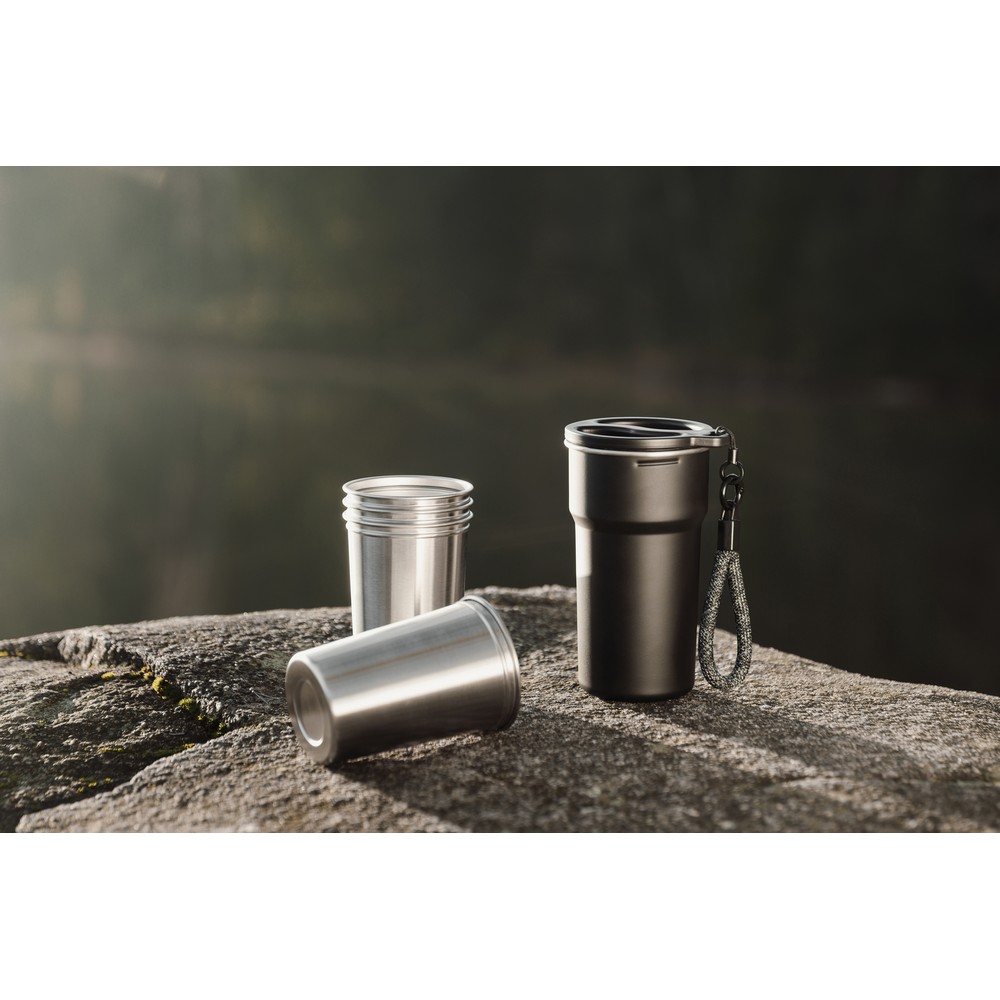 Zestaw kubków podróżnych 250 ml VINGA Parks, 4 el. P151329X
