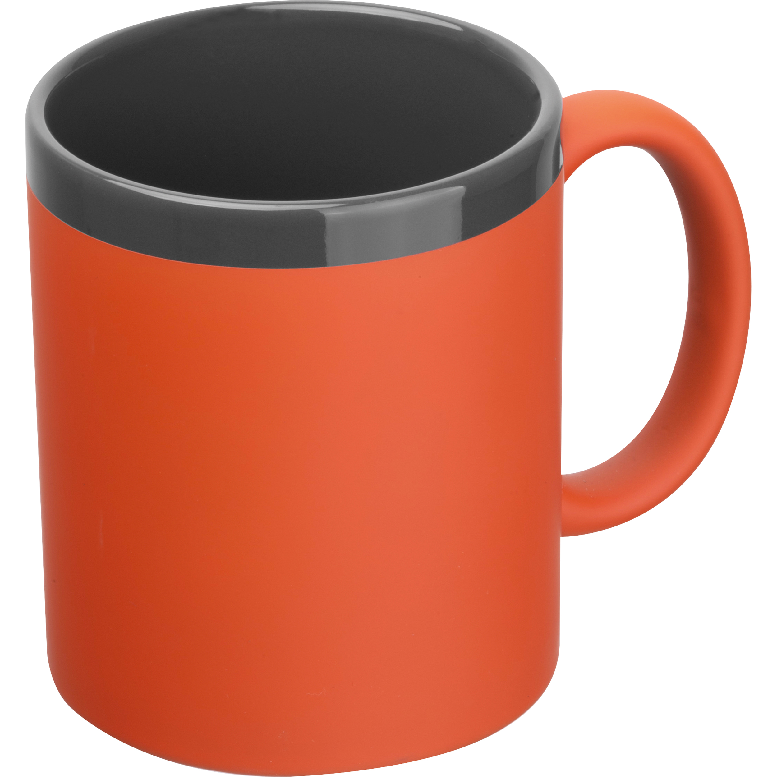 Kubek ceramiczny soft-touch 300 ml RONALD P150875K pomarańczowy Kubek ceramiczny soft-touch 300 ml RONALD P150875K pomarańczowy