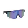 Lustrzane sportowe okulary prze P101084O niebieski