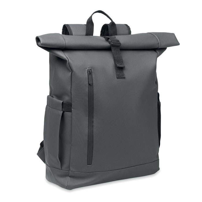 Plecak na laptopa Rolltop 600D P122573O kamienny szary