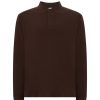 Koszulka polo pora 210 ls polo regular man ls P138001H chocolate