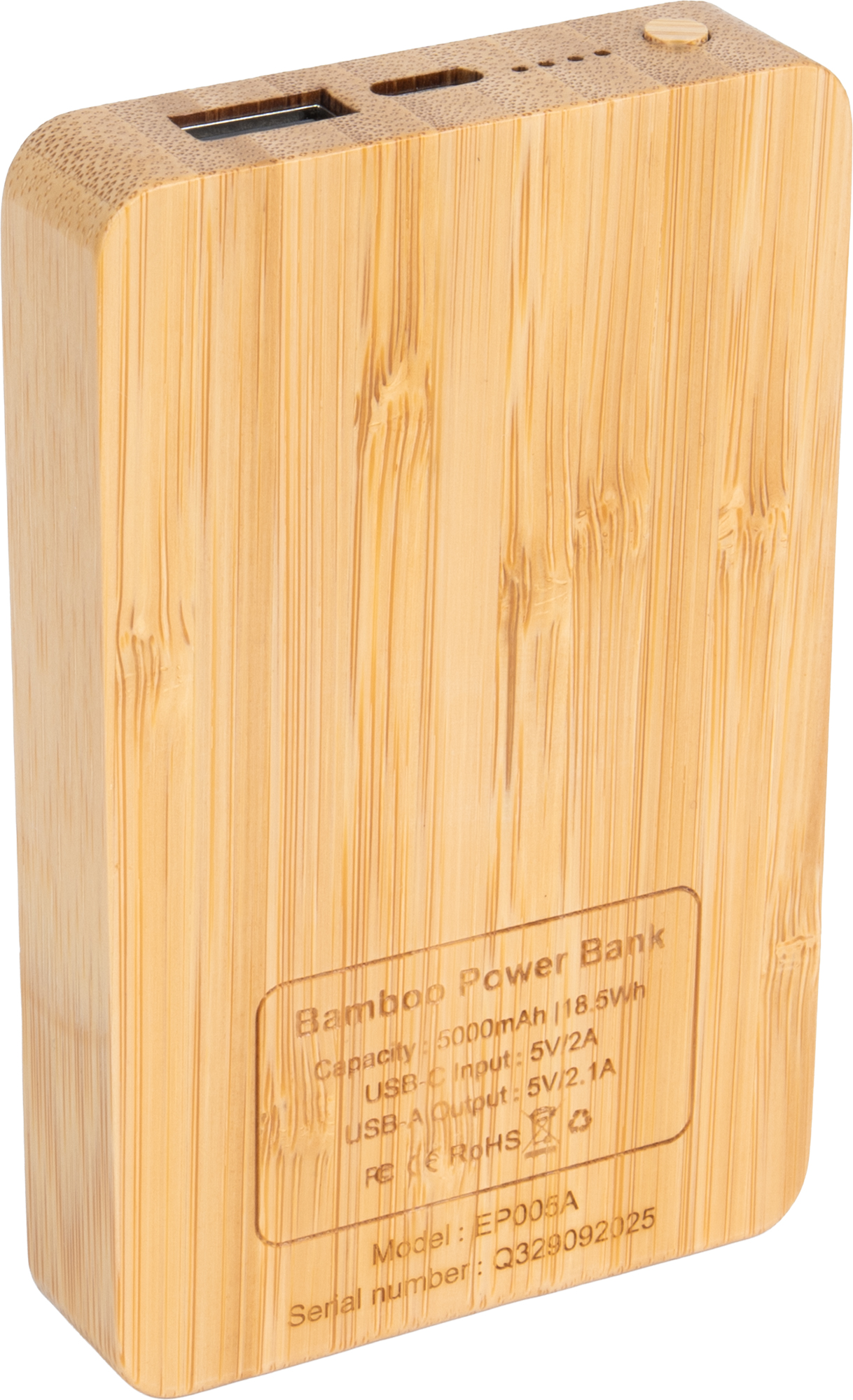 Power Bank 5000 mAh z podświetlanym logo P148229K