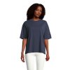 BOXY WOMEN T-SHIRT OVERSIZE P125791O french navy