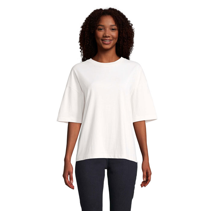 BOXY WOMEN T-SHIRT OVERSIZE P125791O off / white