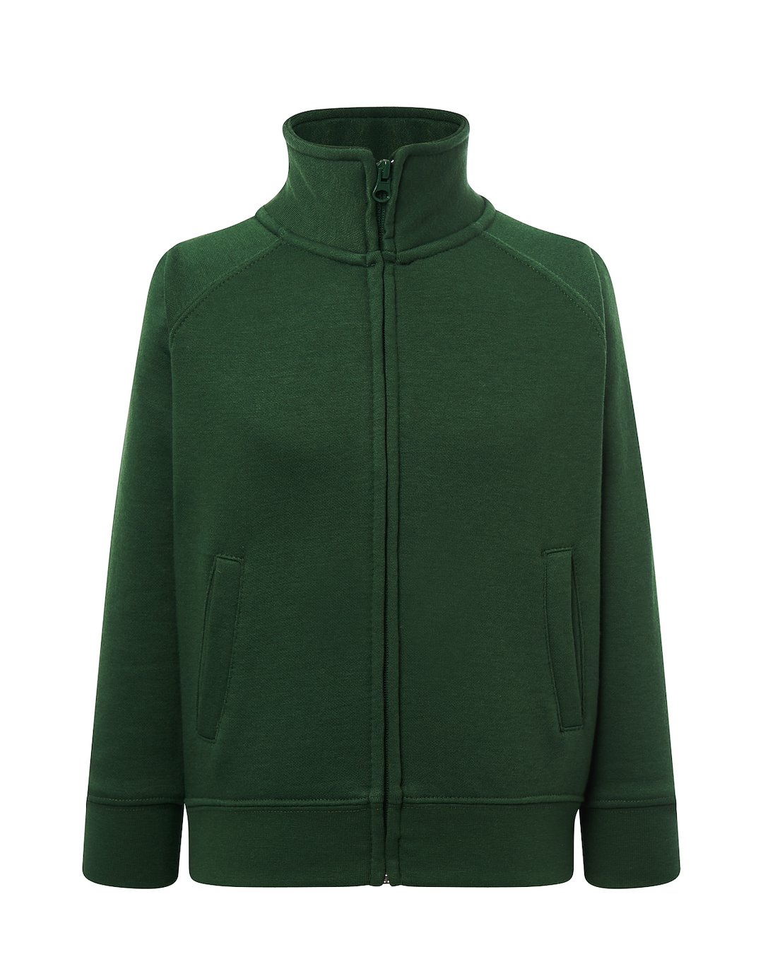 Bluza dresowa swrk fuzip P140982H bottle green