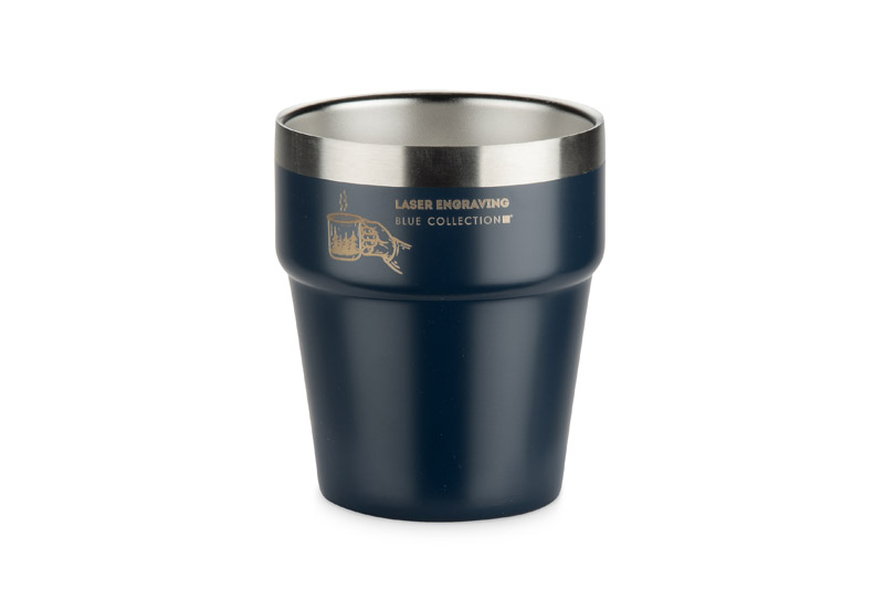 Kubek z recyklingowanej stali nierdzewnej MAKEL 300 ml P151658A AS-16404-W