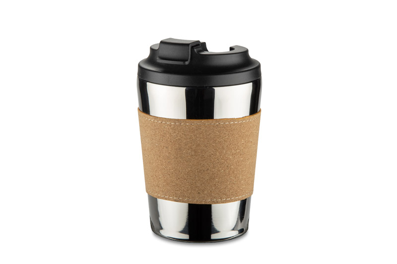 Kubek termiczny CAFFEZ 350 ml P152262A srebrny