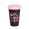 Kubek Freedom Classic 280 ml P041819M satin black / różowy