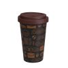 Kubek Freedom Classic 280 ml P041819M satin black / brązowy