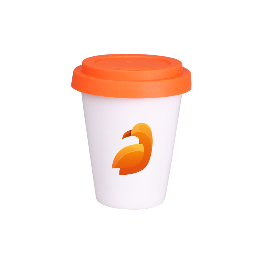 Kubek Freedom Small Classic 200 ml P151511M biały / pomarańczowy