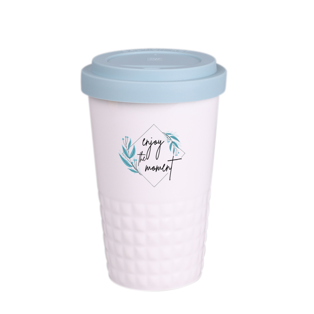 Kubek Freedom Excellence Classic 280 ml P041852M biały / eucalyptus