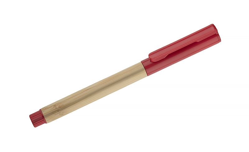 Długopis bambusowy TUFI P152230A czerwony