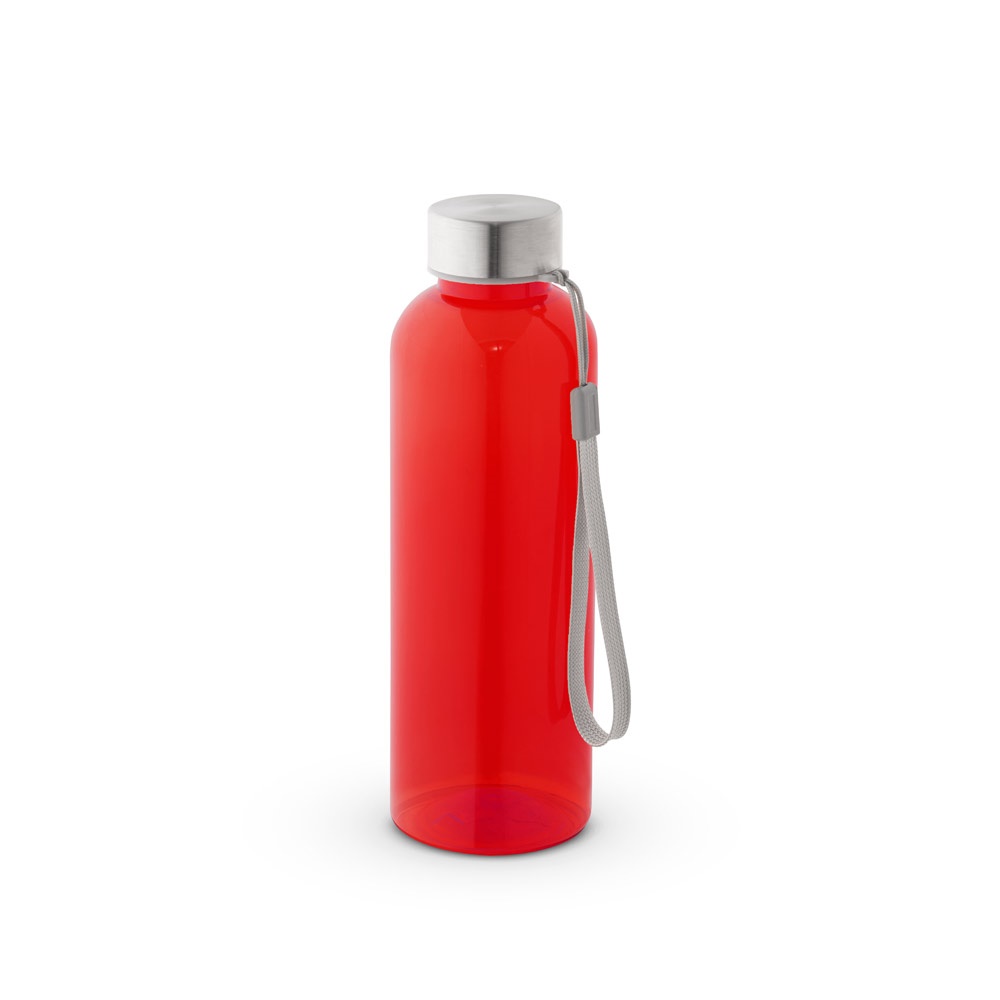 ENDERS M. Butelka PET z recyklingu (100% rPET) z błyszczącym, półprzezroczystym wykończeniem 600 ml P097418S czerwony ENDERS M. Butelka PET z recyklingu (100% rPET) z błyszczącym, półprzezroczystym wykończeniem 600 ml P097418S czerwony