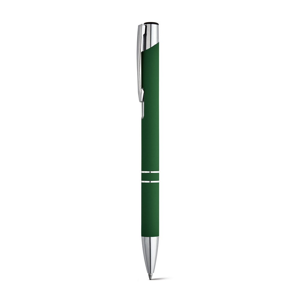 BETA SOFT. Aluminiowy długopis o gumowym wykończeniu P035184S zielony
