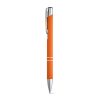 BETA SOFT. Aluminiowy długopis o gumowym wykończeniu P035184S pomarańczowy