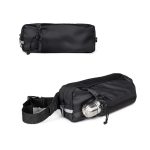 DELFOS POUCH SHINY. Torba biodrowa z 300D poliestru pochodzącego (błyszczące wykończenie) i 600D poliestru pochodzącego z elementami odblaskowymi P152770S