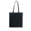 MEXICO. Torba wykonana w recyklingowanej bawełny (70%) i w poliestru (30% rPET) (150 g/m²) P097465S czarny