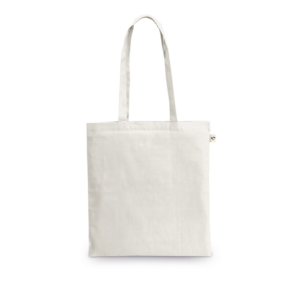 MEXICO. Torba wykonana w recyklingowanej bawełny (70%) i w poliestru (30% rPET) (150 g/m²) P097465S biały