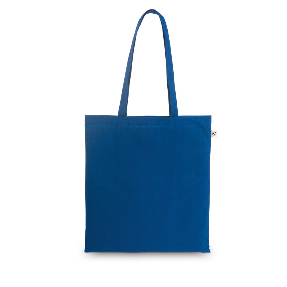 MEXICO. Torba wykonana w recyklingowanej bawełny (70%) i w poliestru (30% rPET) (150 g/m²) P097465S szafirowy