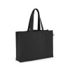 CAMDEN. Torba z bawełny (50%), bawełny z recyklingu (30%) i poliester (20% rPET) (280 g/ m²) P046536S czarny