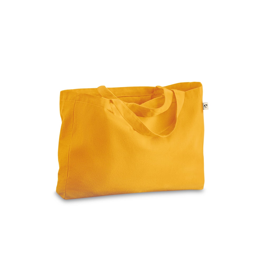 CAMDEN. Torba z bawełny (50%), bawełny z recyklingu (30%) i poliester (20% rPET) (280 g/ m²) P046536S żółty